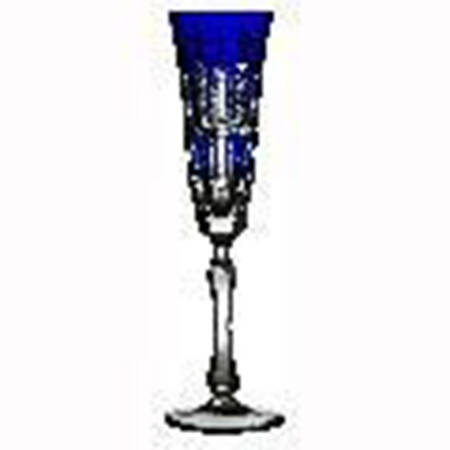 Athens Cobalt Blue Fluted Champagne