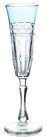 Barcelona Sky Blue Fluted Champagne