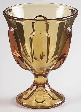 Epic Six Petal Amber Candy Dish No Lid