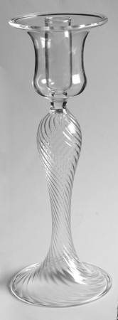 Imperial Clear 14" Tall Single Light Candlestick