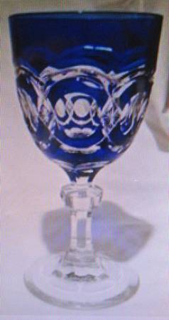 VAS46 (Various Colors) Cobalt Blue Water Goblet