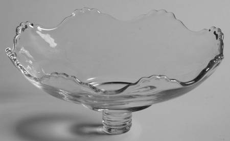 VIK3 Clear 6" Screw Peg Nappy Bowl