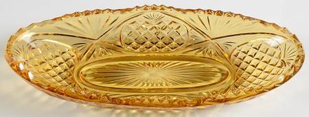 Yesteryear Amber 11" Oval Celery