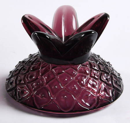 Yesteryear Amethyst Lid for Pineapple Jar