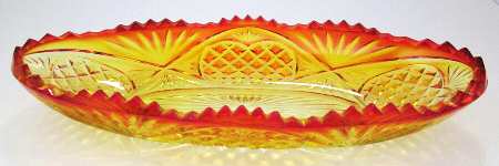 Yesteryear Amberina 11" Oval Celery