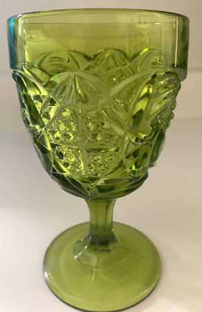 Yesteryear Avocado Water Goblet