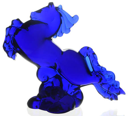 Heisey Animals & Figurines Cobalt Blue Flying Mare