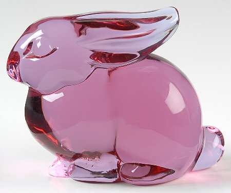Heisey Animals & Figurines Lavender Ice Mother Rabbit