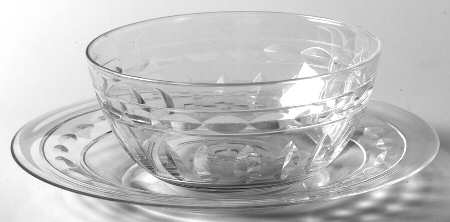 VAS51 Finger Bowl & Underplate by Val St Lambert