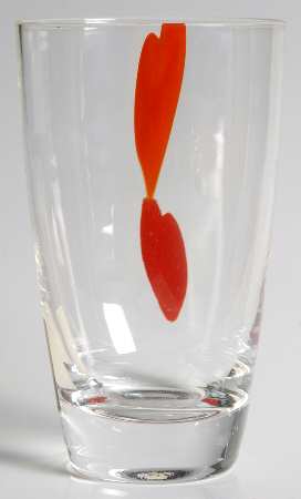 Hearts 10 Oz Flat Tumbler