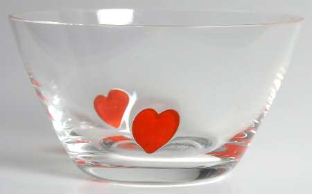 Hearts 4" Round Bowl