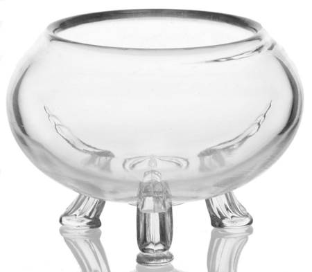 10 Clear 3" Rose Bowl