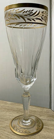 Treves Dore (Gold Encrusted, Frosted) Fluted Champagne