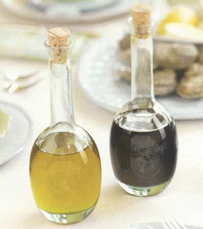 Recycled Vinegar & Oil with Cork Stoppers