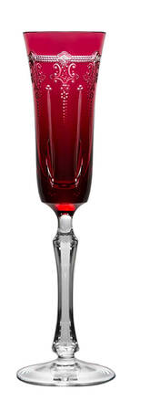 Lisbon Raspberry Fluted Champagne