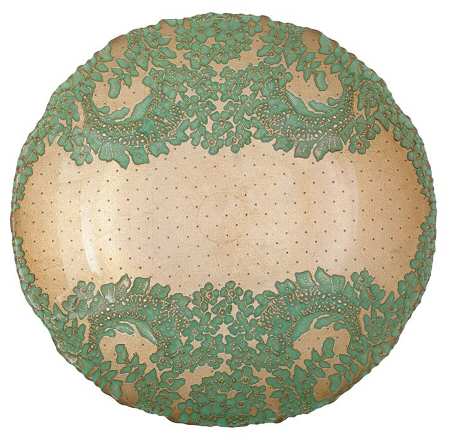 Damask 15" Round Serving Bowl