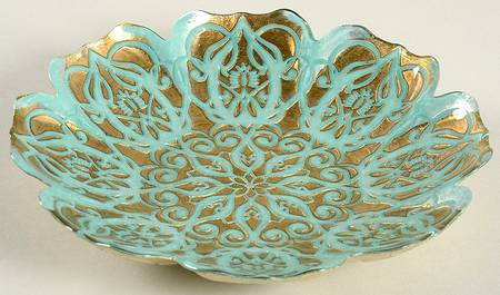 Damask 8" Scalloped Bowl