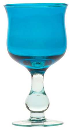 Recycled Prism Glass Turquoise Wine