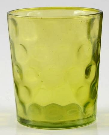 Recycled Prism Glass Green Double Old Fashioned