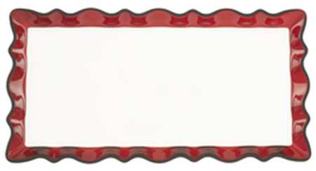 Christmas Glass Accessories 13" Rectangular Sandwich Tray