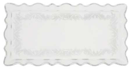 Christmas Glass Accessories 13" Rectangular Sandwich Tray