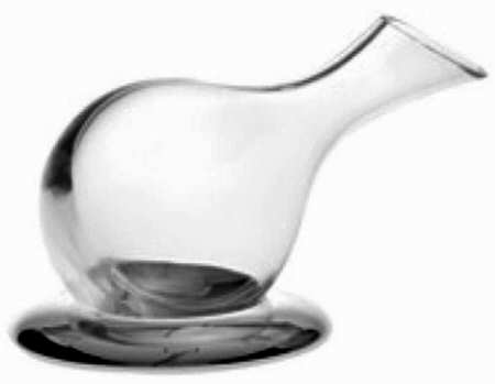 Delicanter Open Decanter & Silverplate Stand