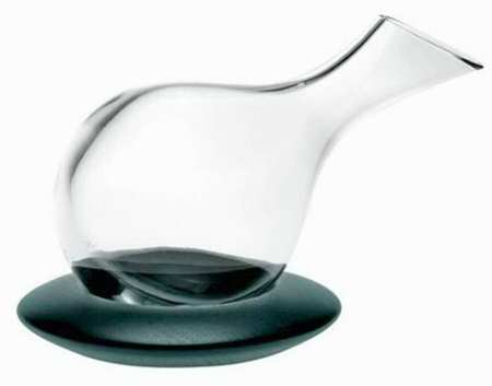 Delicanter Open Decanter & Wood Stand