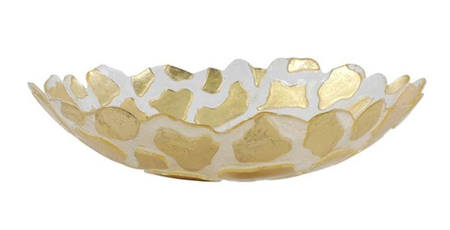 Rufolo Gold 13" Shallow Round Bowl