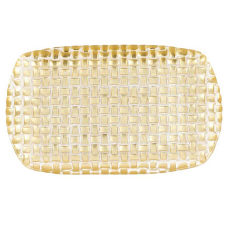 Rufolo Gold 12" Rectangular Tray