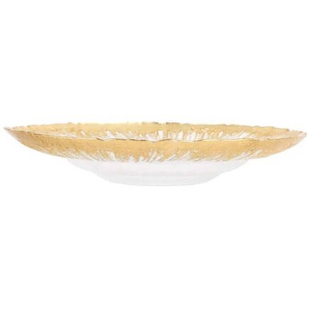 Rufolo Gold 12" Shallow Round Bowl