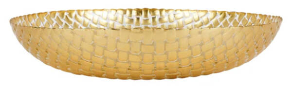 Rufolo Gold 14" Shallow Round Bowl