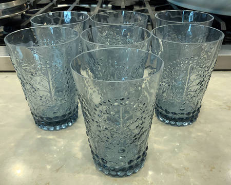 Tree Blue Flat Tumbler