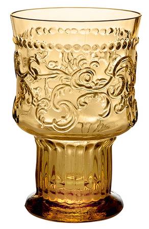 Joy Amber Water Goblet
