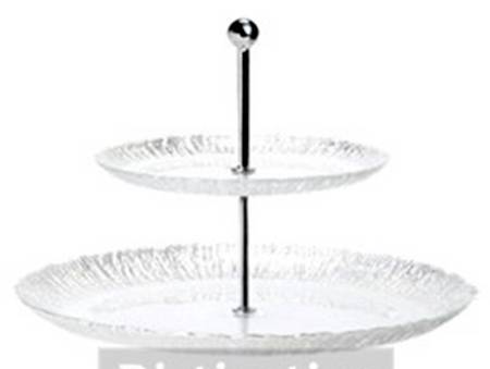 Rufolo Platinum 2 Tier Serving Tray
