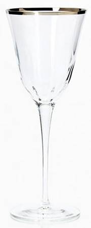 Optical Platinum Wine Glass