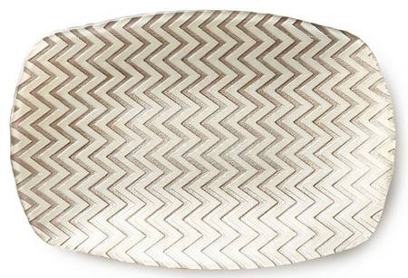 Chevron 14" Rectangular Platter
