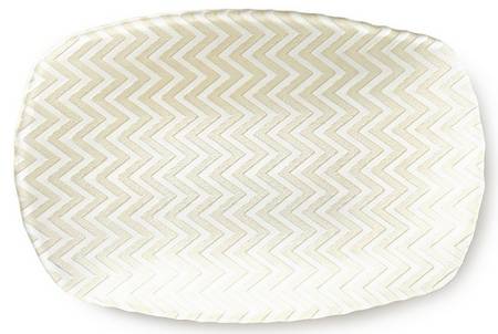 Chevron 14" Rectangular Platter