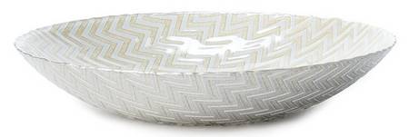 Chevron 12" Round Bowl