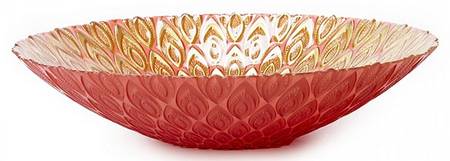 Peacock 12" Round Serving Bowl