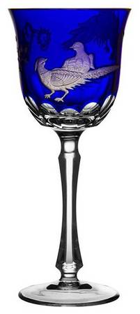 Aves Cobalt Blue Water Goblet