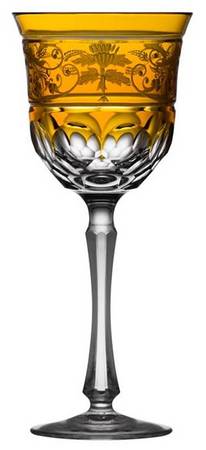 Regency Amber Water Goblet