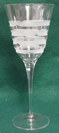 Optical Swirl Water Goblet