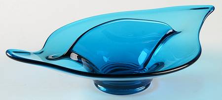 Epic Blue (Bluenique Assymetrical) 9" Oblong 2 Part Relish