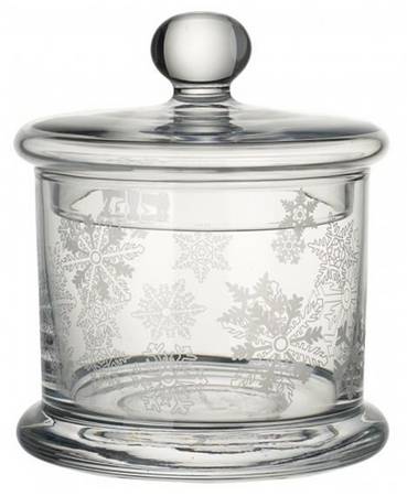 Decorated Christmas Round Box & Lid