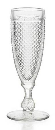Bicos Clear Fluted Champagne