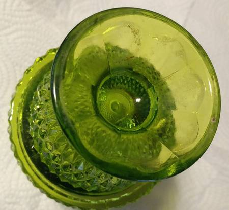 Glimmer Green (Avocado) (2 Piece) Set Candle Lamp Base