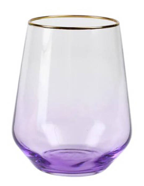 Rainbow Stemless Wine
