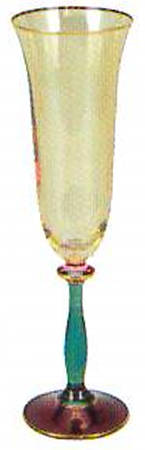 Regalia Deco Purple Fluted Champagne
