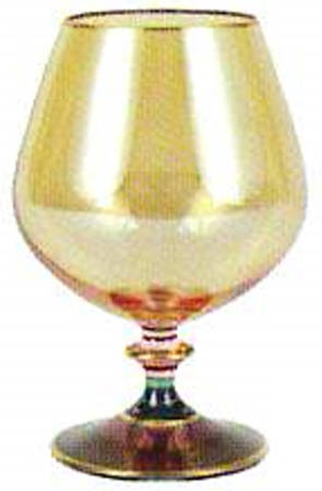 Regalia Deco Purple Brandy Glass