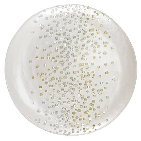 Confetti Glass Service Plate